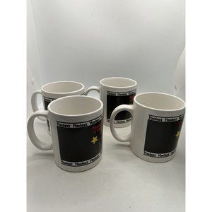vintage Hardee’s mug There’s A New Star On The Horizon Vtg Coffee Cup Set Of 4